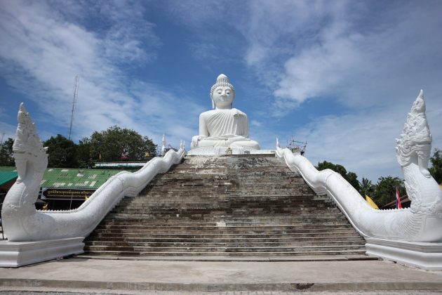 It is aptly named as the statue is 148 feet tall, towering over anyone who visits. To make the Big Buddha even more spectacular, it sits atop Nakkerd Hill so the view from the top is beautiful.