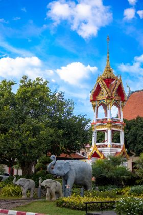 The grounds are made up of multiple buildings that you can explore. One building, the stupa, is three floors high which visitors can climb to get a bird&rsquo;s eye view of the entire grounds.