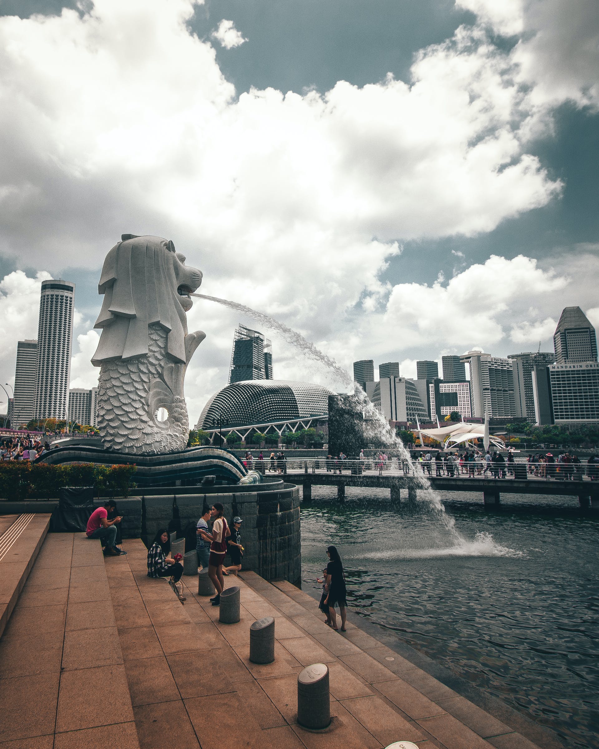 The fountain has that name because the body is a mermaid and the head is a lion. Most importantly, the Merlion is a national symbol of Singapore, so it's well worth a visit!