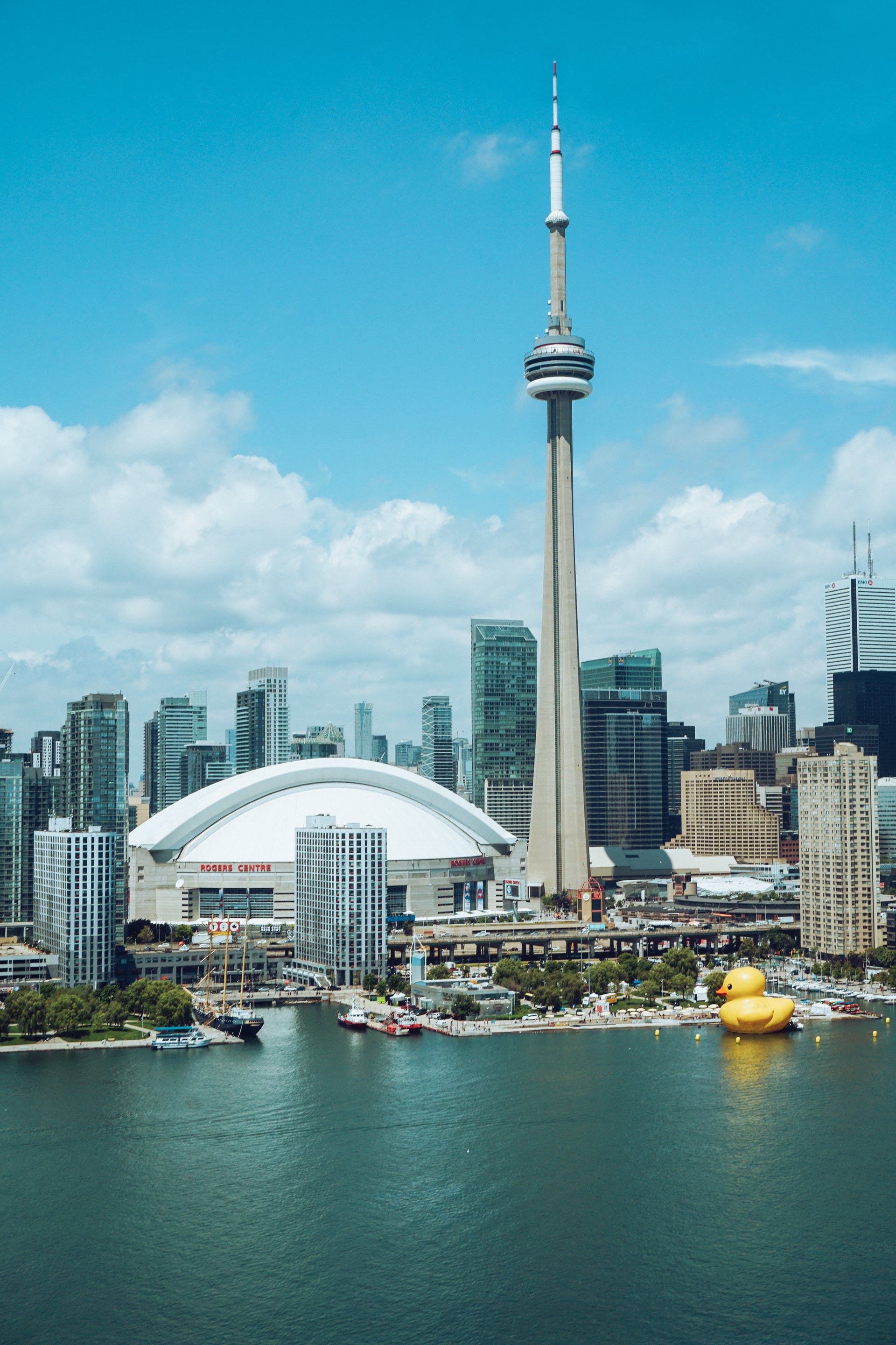 Built in 1976, the CN Tower used to hold the record for the world’s tallest free-standing structure, but in 2007, the Burj Khalifa in Dubai took over that record. Nonetheless, the CN Tower is still an iconic building and is a major landmark in Toronto.