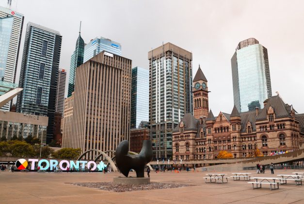 Another great activity in the winter at Nathan Phillips Square is skating! The fountain in front of the iconic Toronto sign featured in the photos above freezes over for visitors to skate on. Skating is free, and rentals are available by the hour. For a unique skating experience, visit the Bentway Skate Trail. It is a skating trail underneath the busy Gardiner Expressway, an experience unique to Toronto!