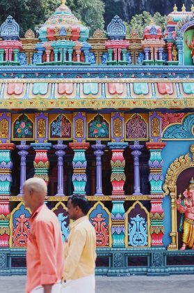 Getting to Batu Caves is super easy as you can take a half an hour train ride there.
