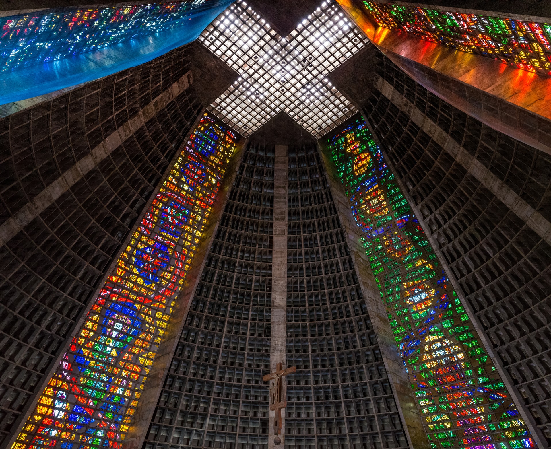 Inside, stunning stained glass windows will catch your eye. The cathedral is still used for mass, so just be respectful if you go inside.
