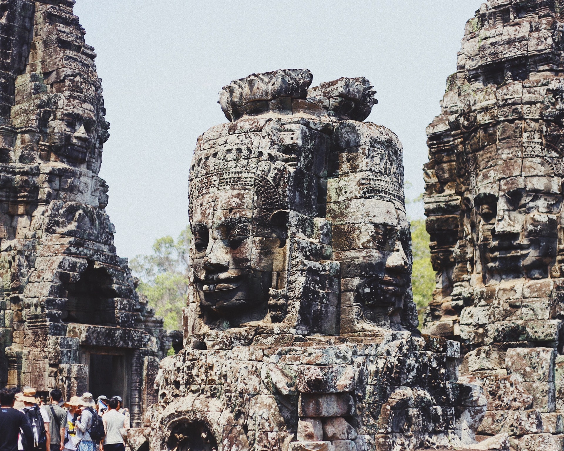 The Bayon Temple is one of our favorites because of how different it is from the rest of the complex.