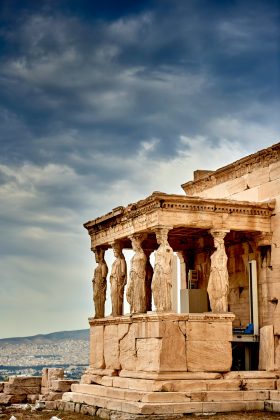 The Acropolis is a rocky outcrop above the city, hosting classical Athens structures, such as the Parthenon.