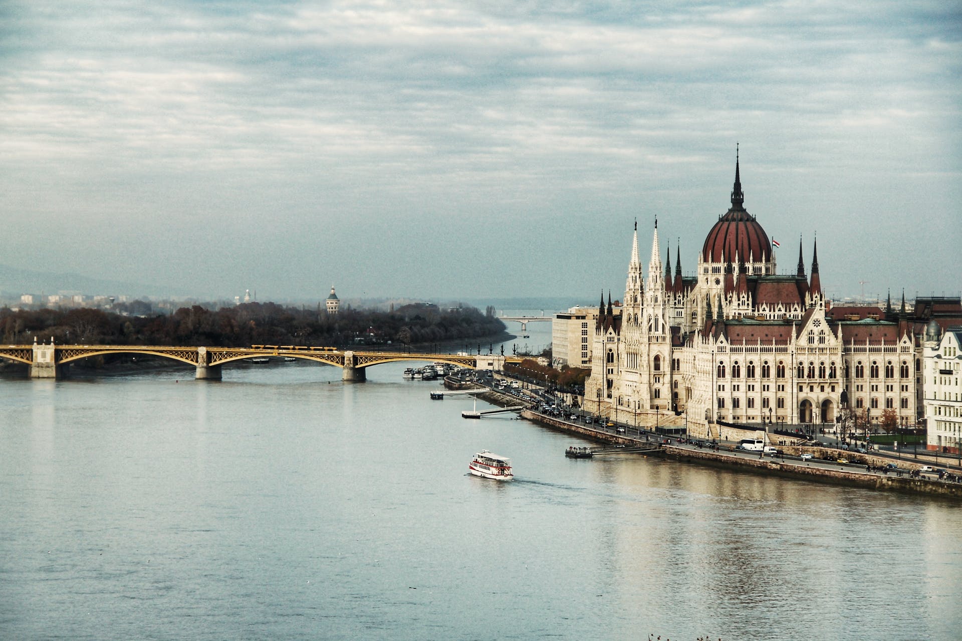 The Hungarian Parliament building is one of the largest buildings in all of Hungary and it was built in the Gothic Revival style, making it one of the most recognizable and impressive buildings in Budapest.