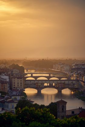 The original bridge dates back to Roman times, around 996, but it has since been rebuilt.