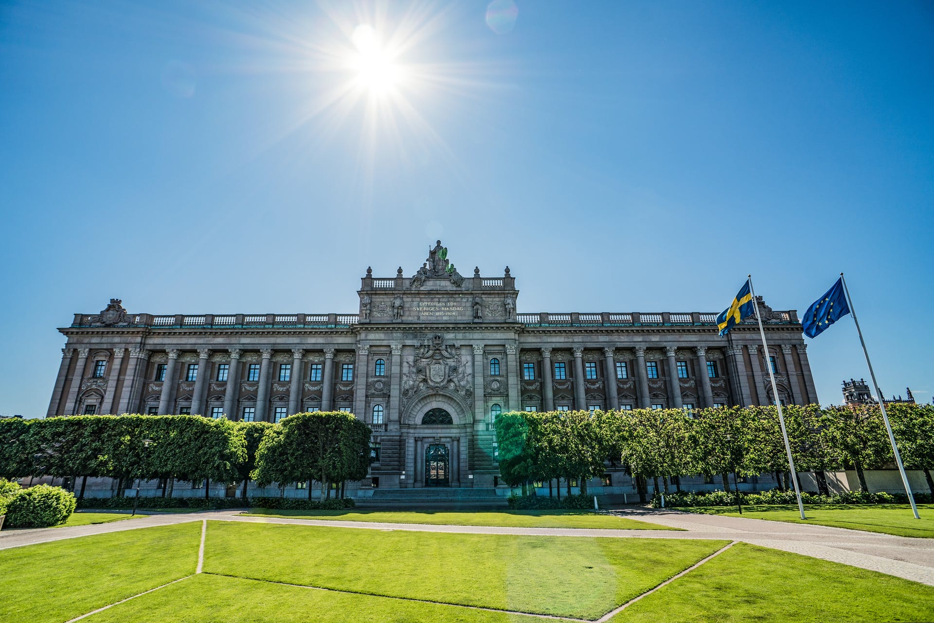 Parliament House is a good place to start. The building covers almost half of an island, Helgeandsholmen in the Old Town. It opened in 1905, its design following a competition that Aron Johansson won. Parliament House replaced the existing Riksdag Building.